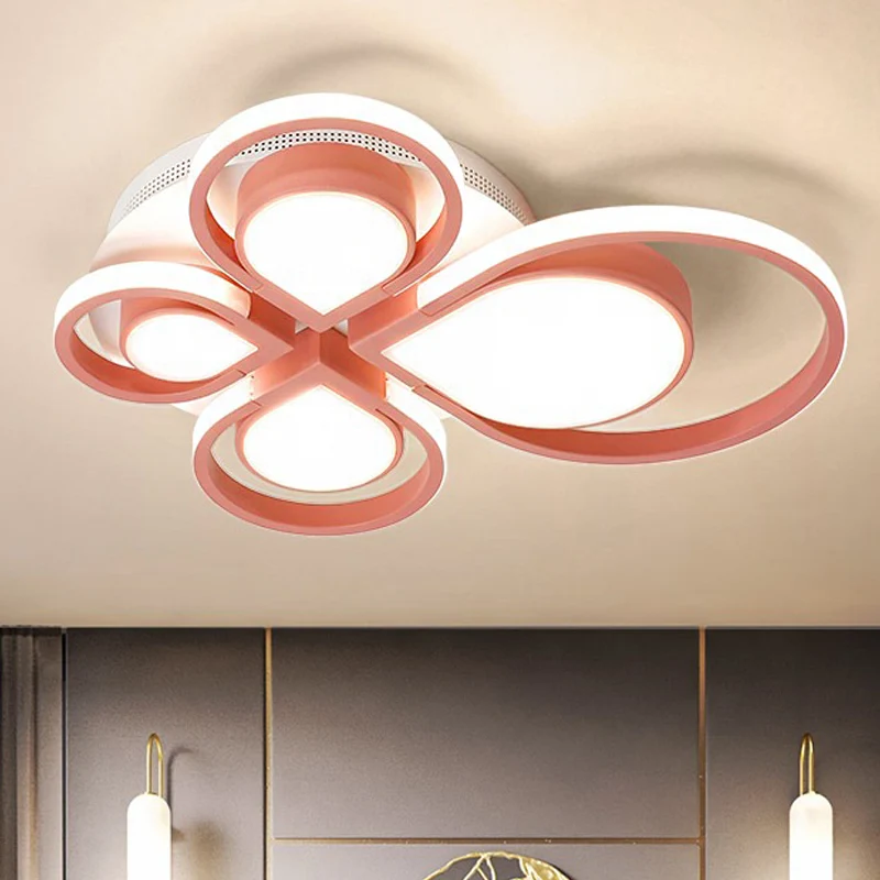 Salon fleur plafonnier acrylique moderne encastré plafonnier Clearhalo