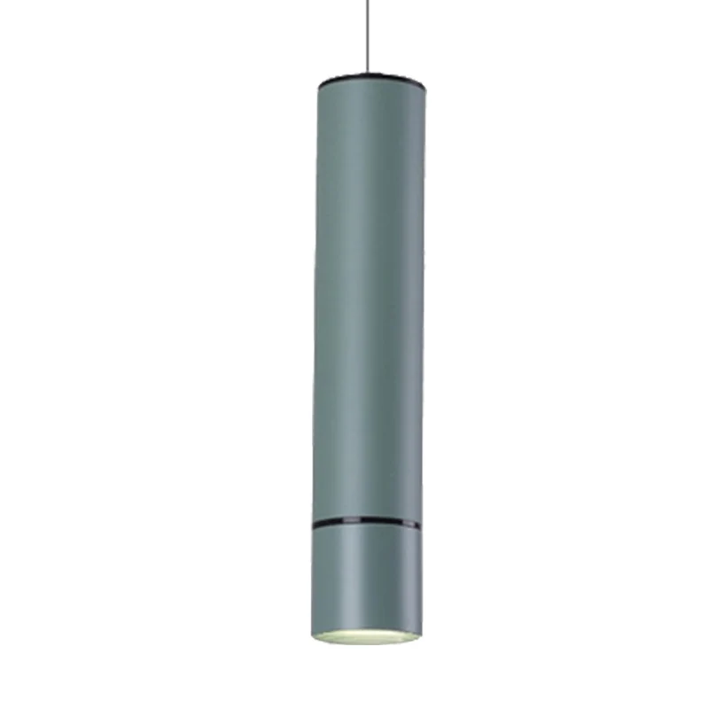Suspension nordique à 1 lumière avec abat-jour en métal rose/bleu/vert, luminaire de plafond en blanc/chaud/lumière nature...