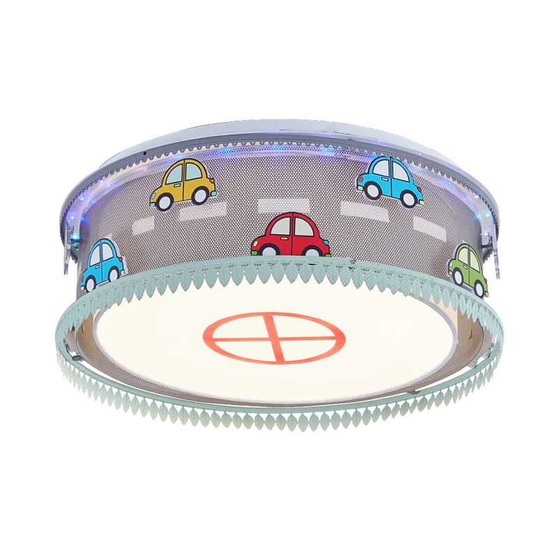 Tambour enfant chambre encastré plafonnier acrylique dessin animé plafonnier Multi couleur Clearhalo