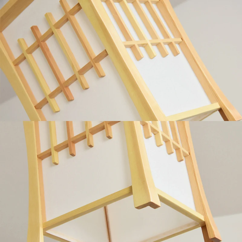 Tea Station Lodge Suspension de Plafond Bois et Papier 1 Lumière Style Japonais Beige Suspension Clearhalo