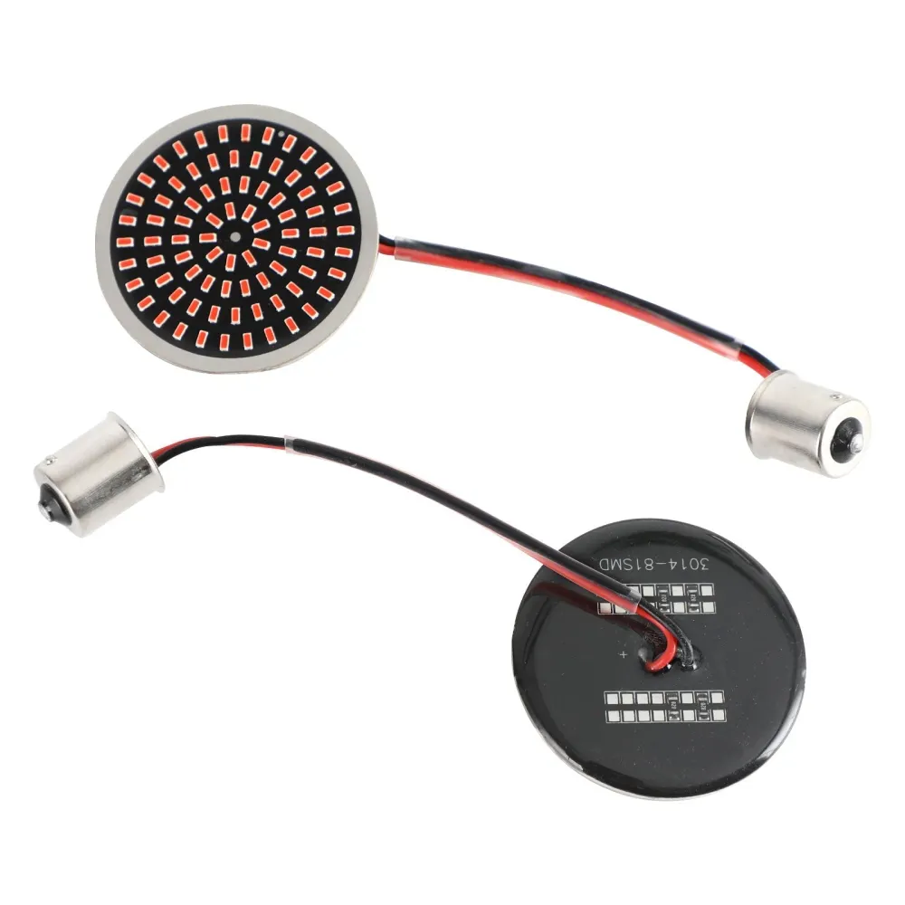 Clignotant LED 1156, insert de lampe adapté pour Softail Touring Dyna Sportster
