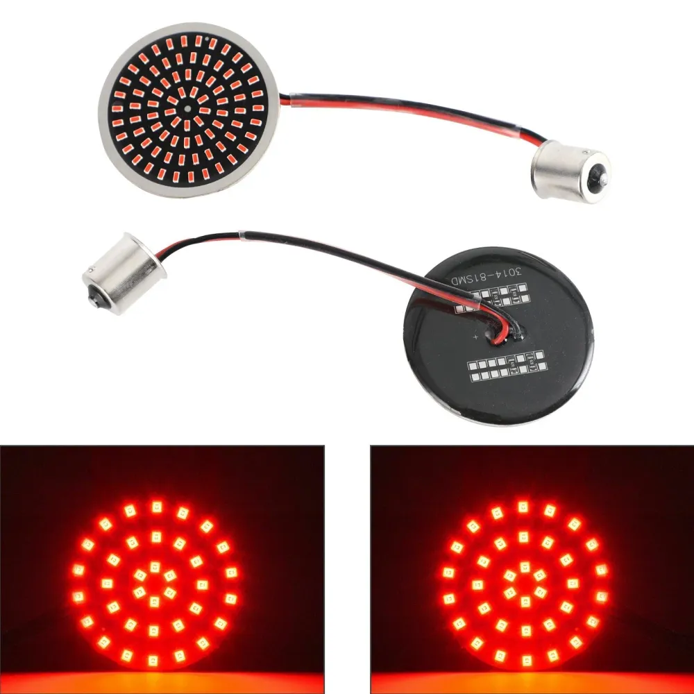 Clignotant LED 1156, insert de lampe adapté pour Softail Touring Dyna Sportster