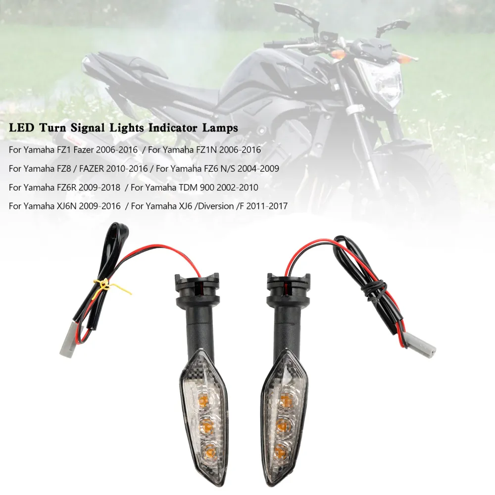 Clignotants LED ambre, lampes indicateurs pour Yamaha FZ1N 2006 – 2016