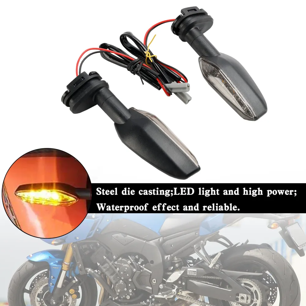 Clignotants LED ambre, lampes indicateurs pour Yamaha FZ1N 2006 – 2016