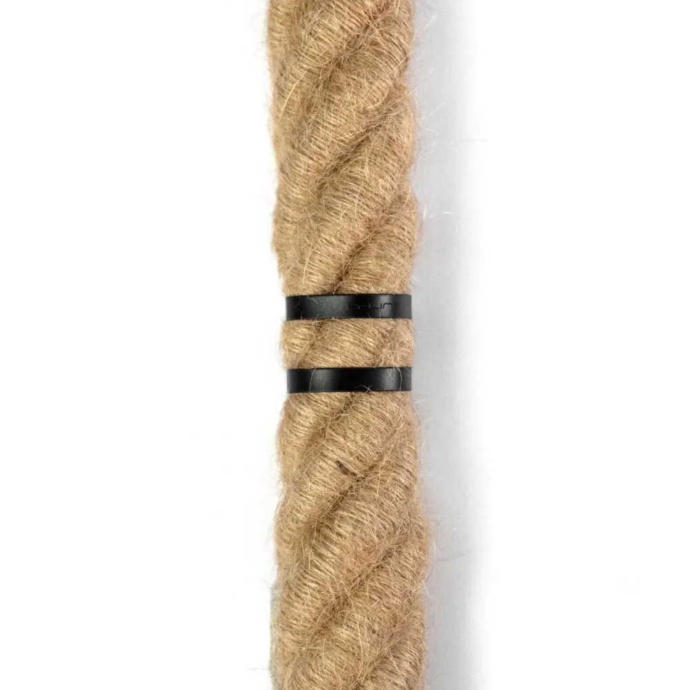 Clip serre-câble en métal pour cordon 30 mm de diamètre - Noir