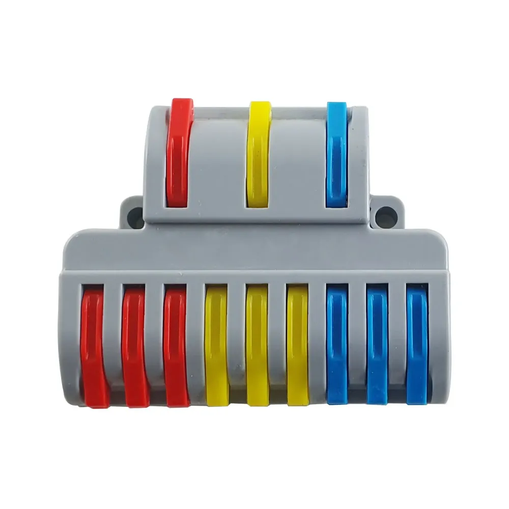 Connecteur 3to9 Sortie Séparateur de Fil Bloc de Bornier Compact Câblage-1748