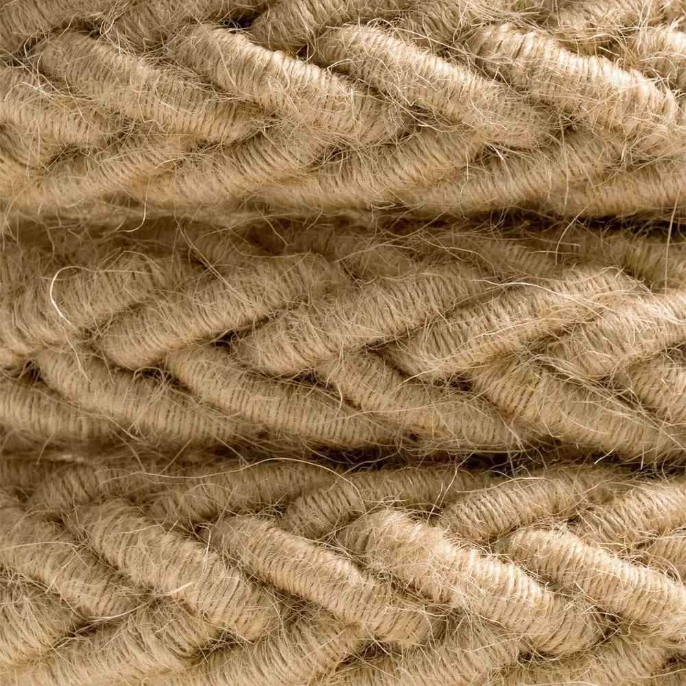 Cordon tressé 2XL en jute, câble électrique 2x0,75. Diamètre 24 mm