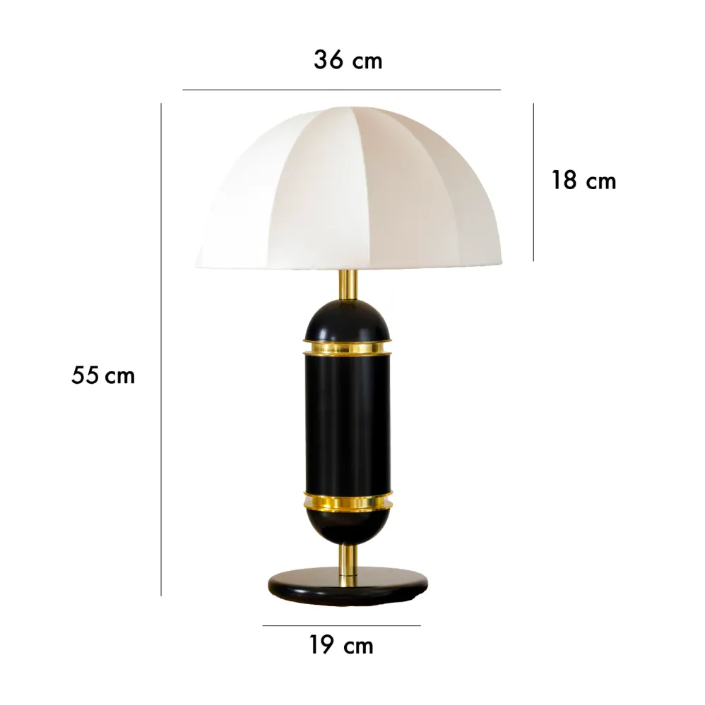 La lampe à poser Rosalie - Noir COSIN Paris