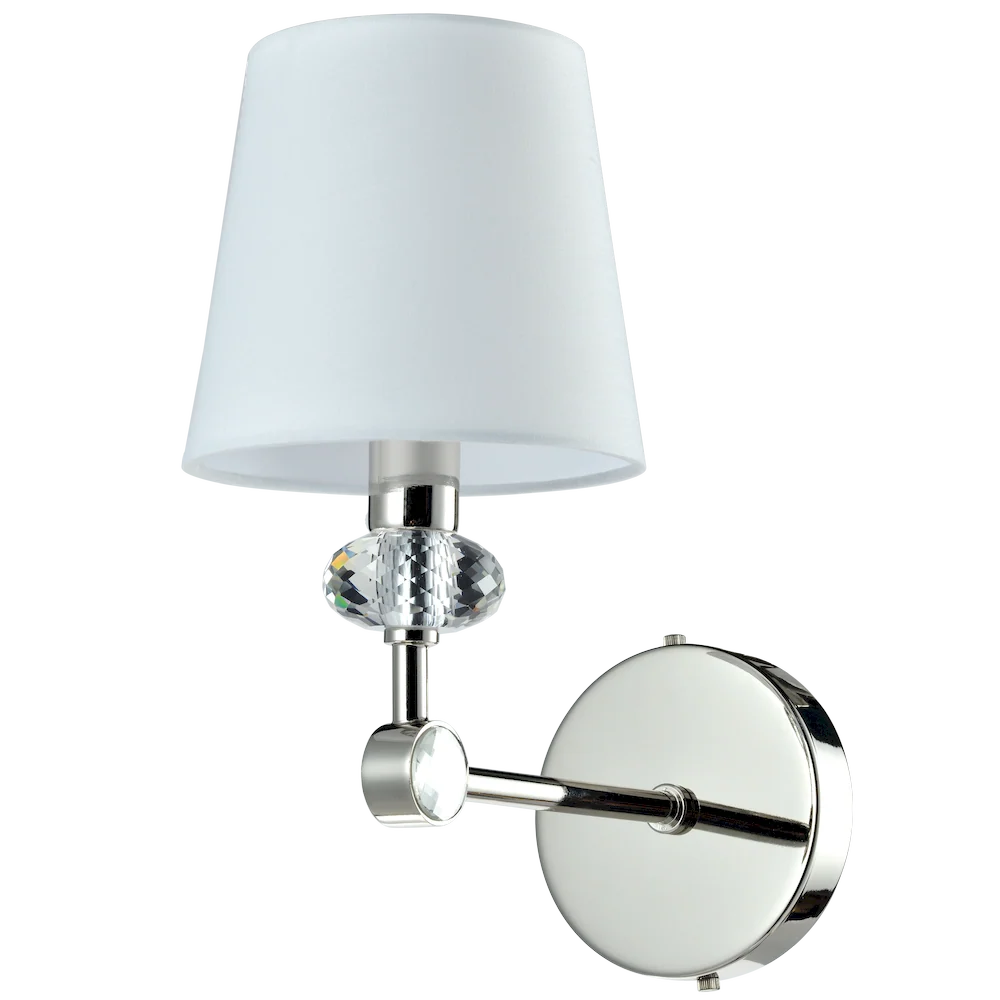 Applique murale CosmoLight Doha 1L nickel E14, H 30 cm