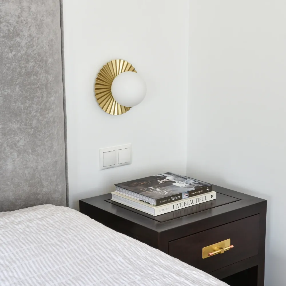 Applique murale en forme de rondelle CosmoLight MARBELLA 1L G9, D 20 cm