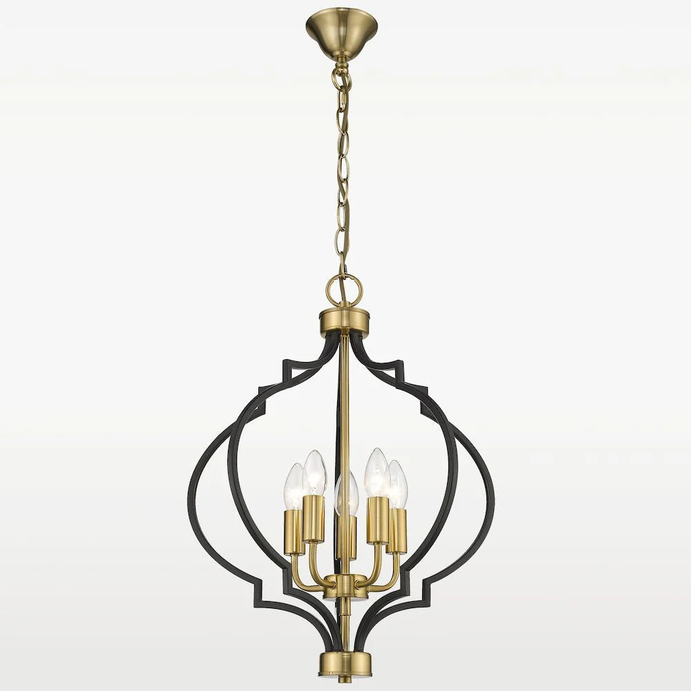 Lustre CosmoLight Nashville 5L noir E14