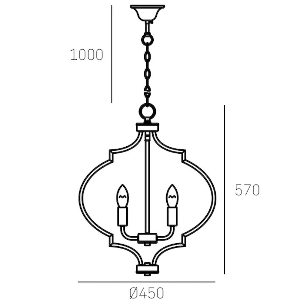 Lustre CosmoLight Nashville 5L noir E14