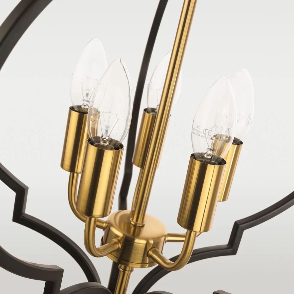 Lustre CosmoLight Nashville 5L noir E14