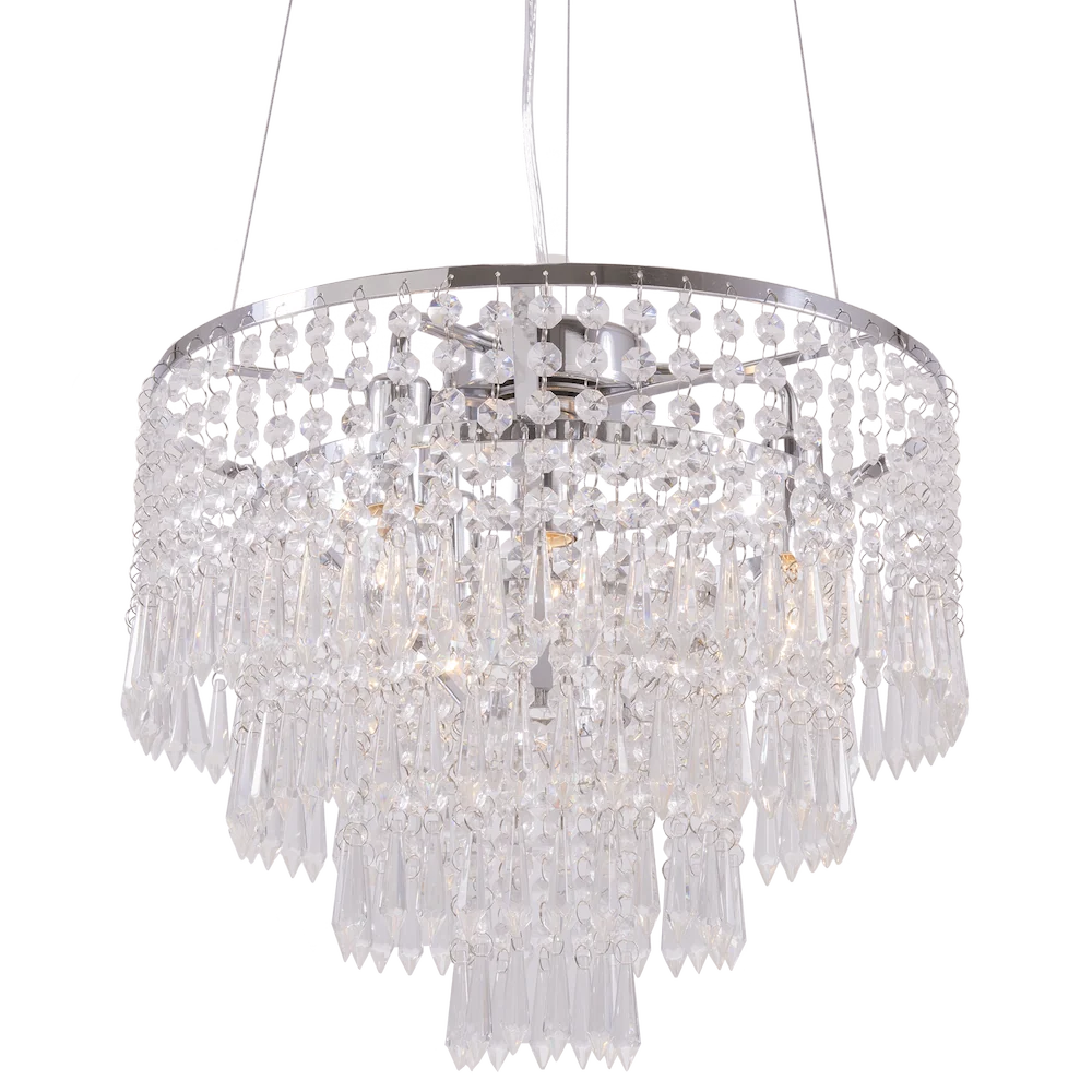 Lustre CosmoLight Porto 4L chromé E14