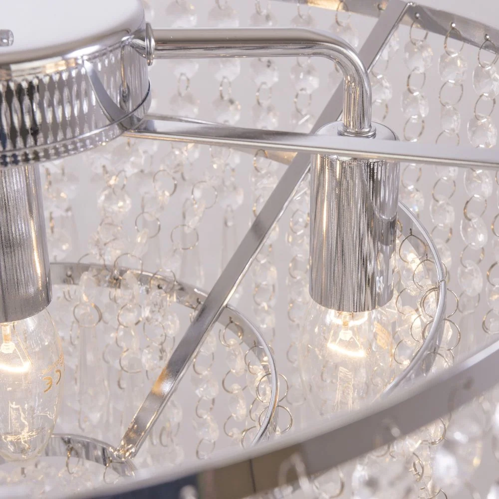Lustre CosmoLight Porto 4L chromé E14