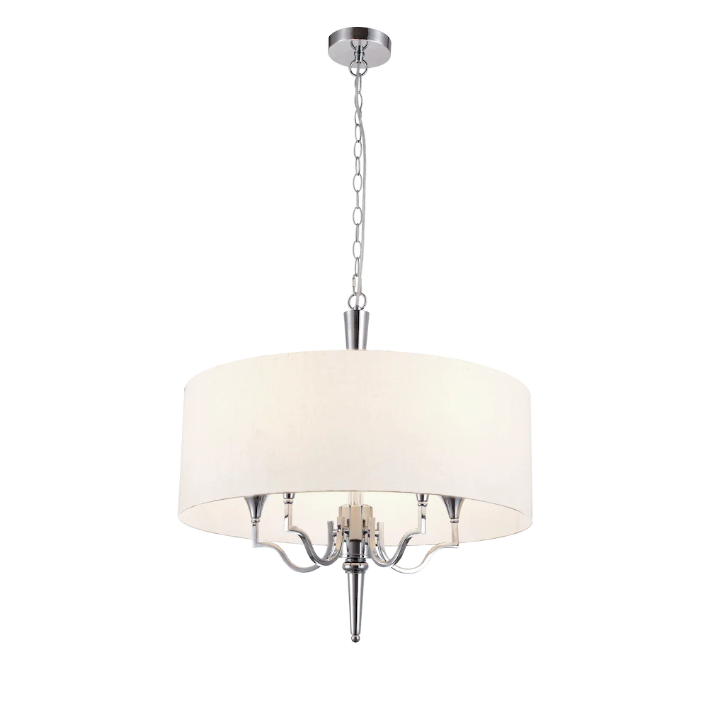 Lustre CosmoLight Washington 5L nickel E14 D 60cm