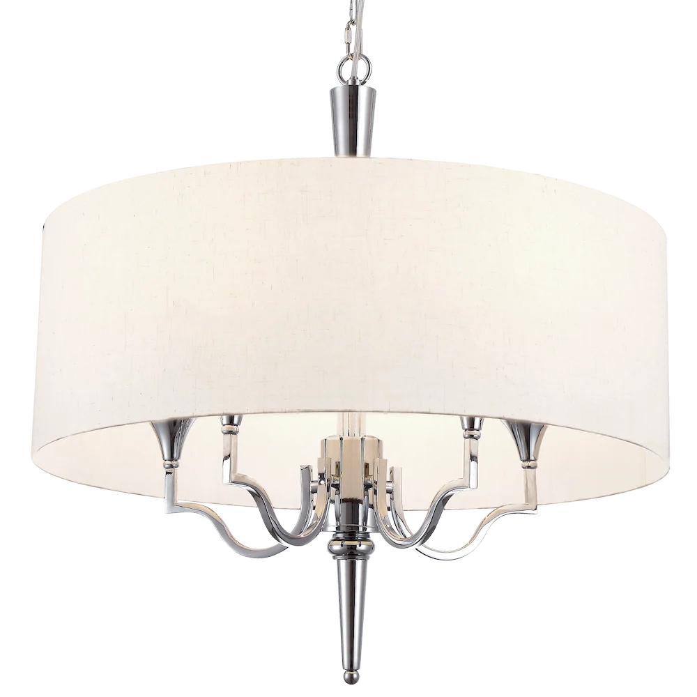 Lustre CosmoLight Washington 5L nickel E14 D 60cm
