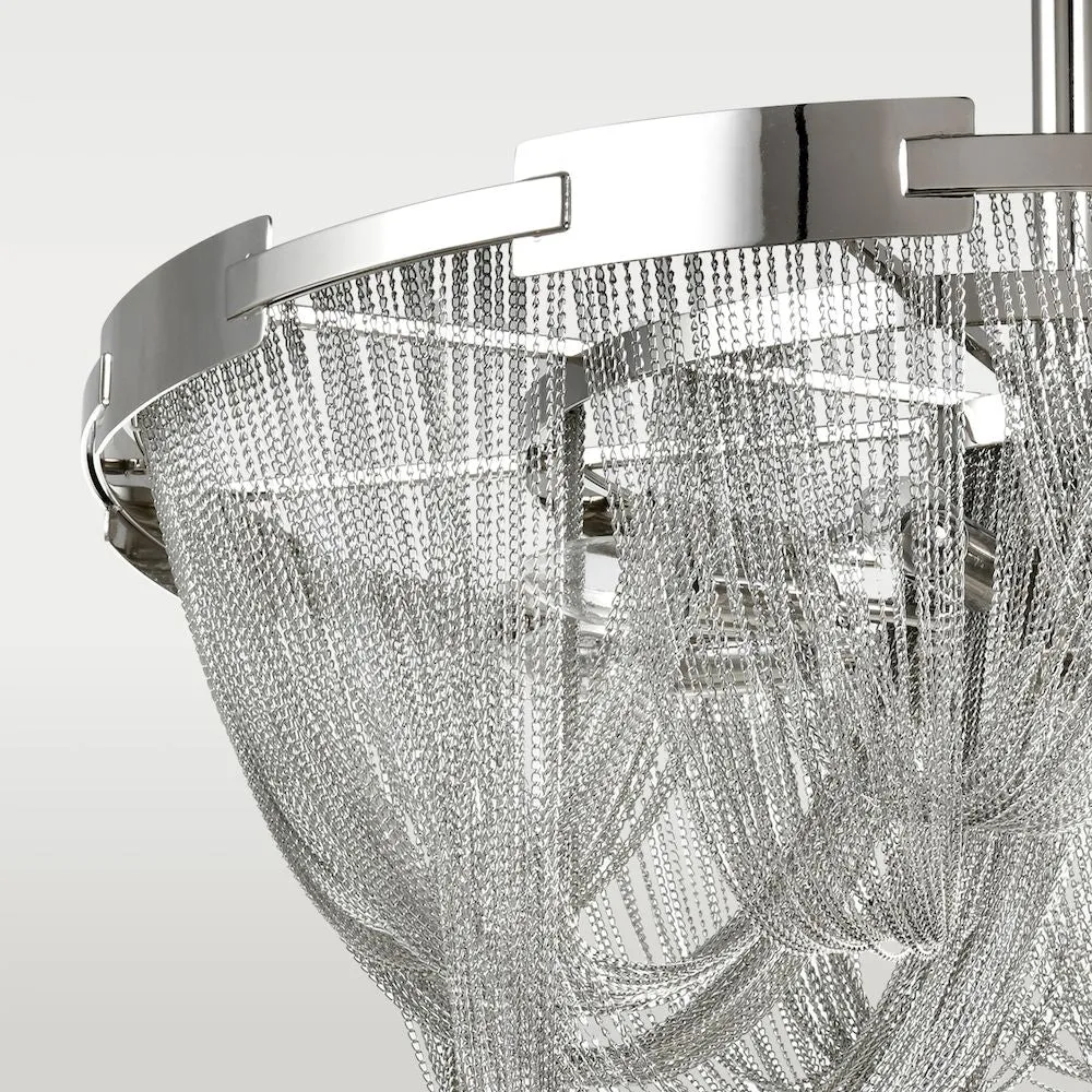 Plafonnier CosmoLight Roma 8L nickel D 80cm