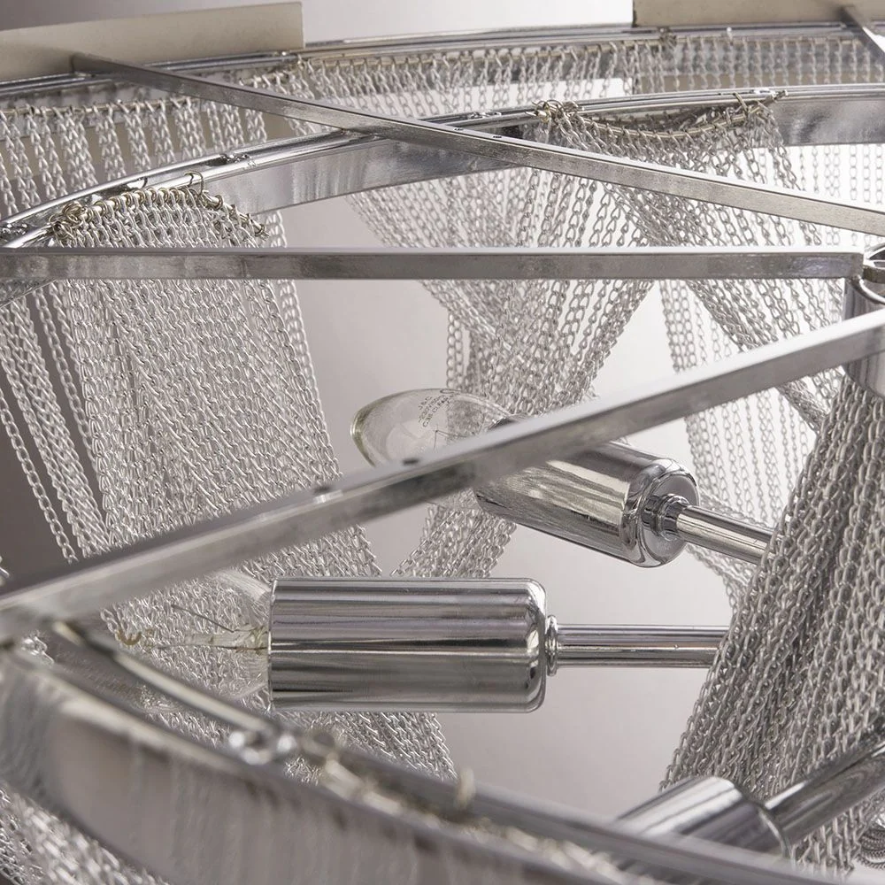 Plafonnier CosmoLight Roma 8L nickel D 80cm