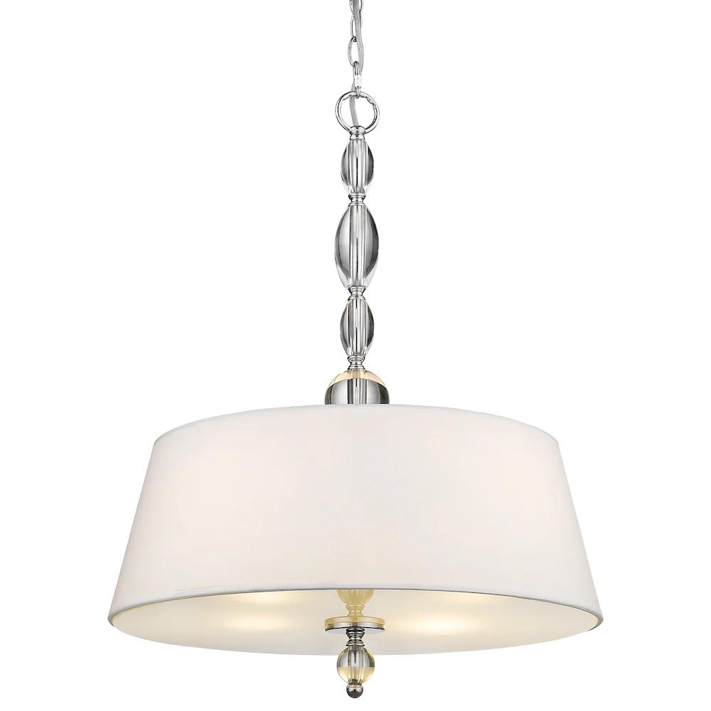 Suspension CosmoLight Cancun 4L chromée D 50 cm