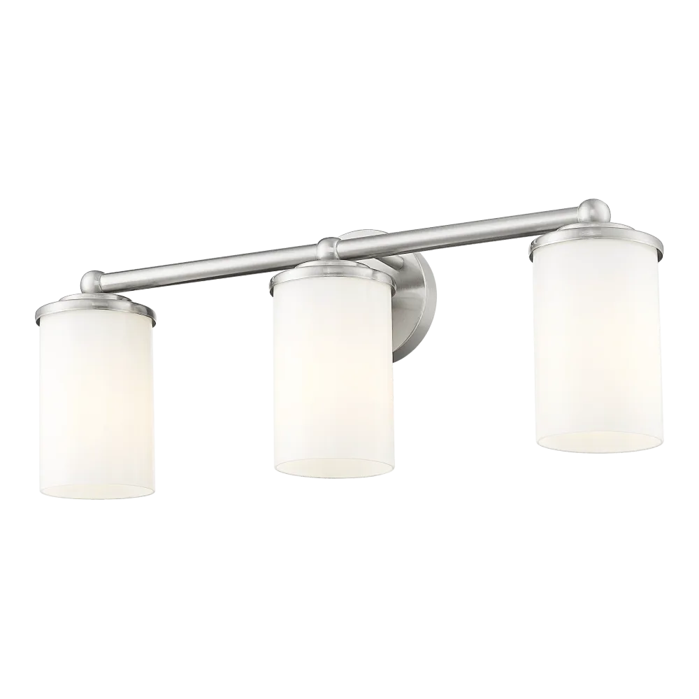 Vanity wall lamp CosmoLight Jersey 3L E27 satin nickel