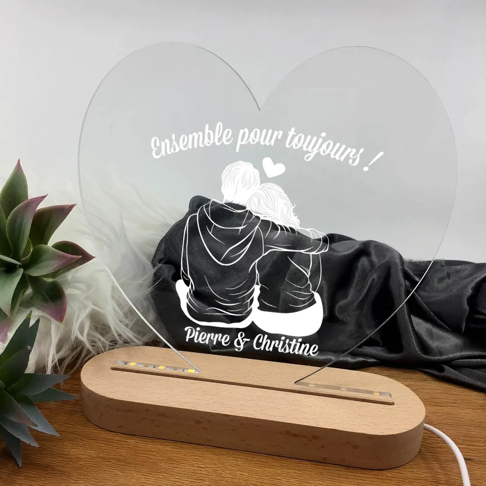Couple Amoureux - Lampe Décorative