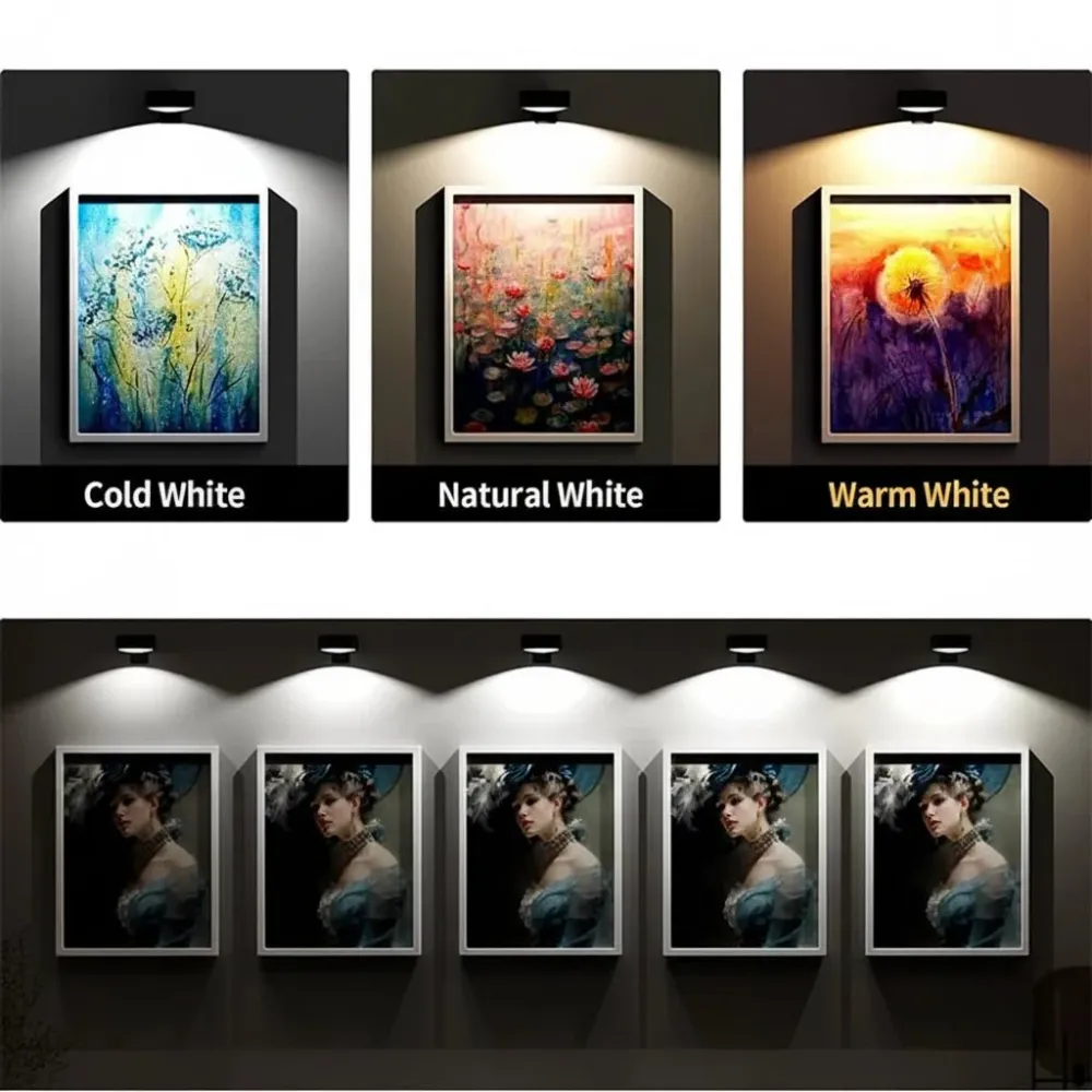 LUMIPIC – Lampe LED rechargeable pour tableaux avec télécommande Cozey Maison