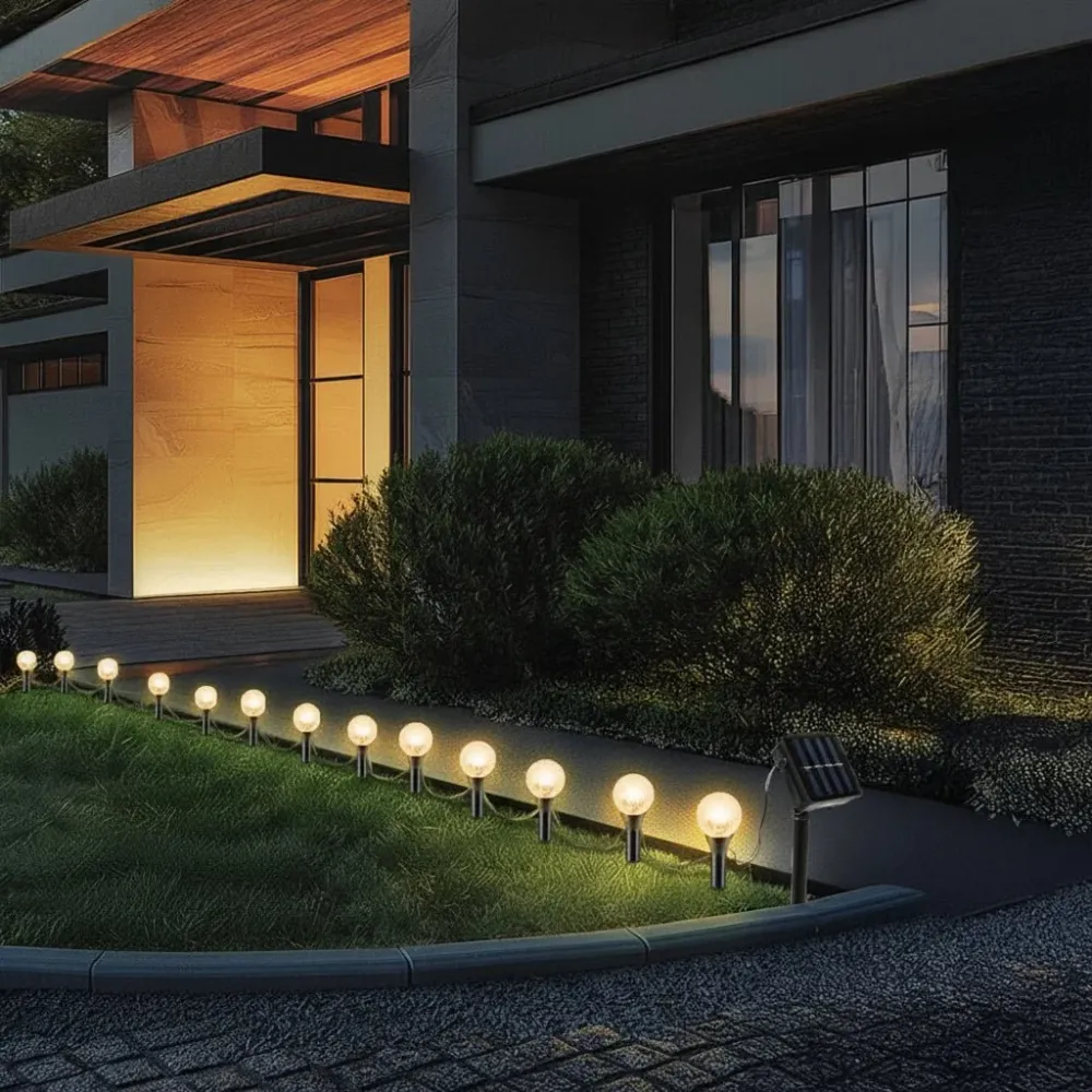 SOLARGLOW GUIRLANDE LUMINEUSE – Éclairage solaire économique pour jardins d'ambiance Cozey Maison