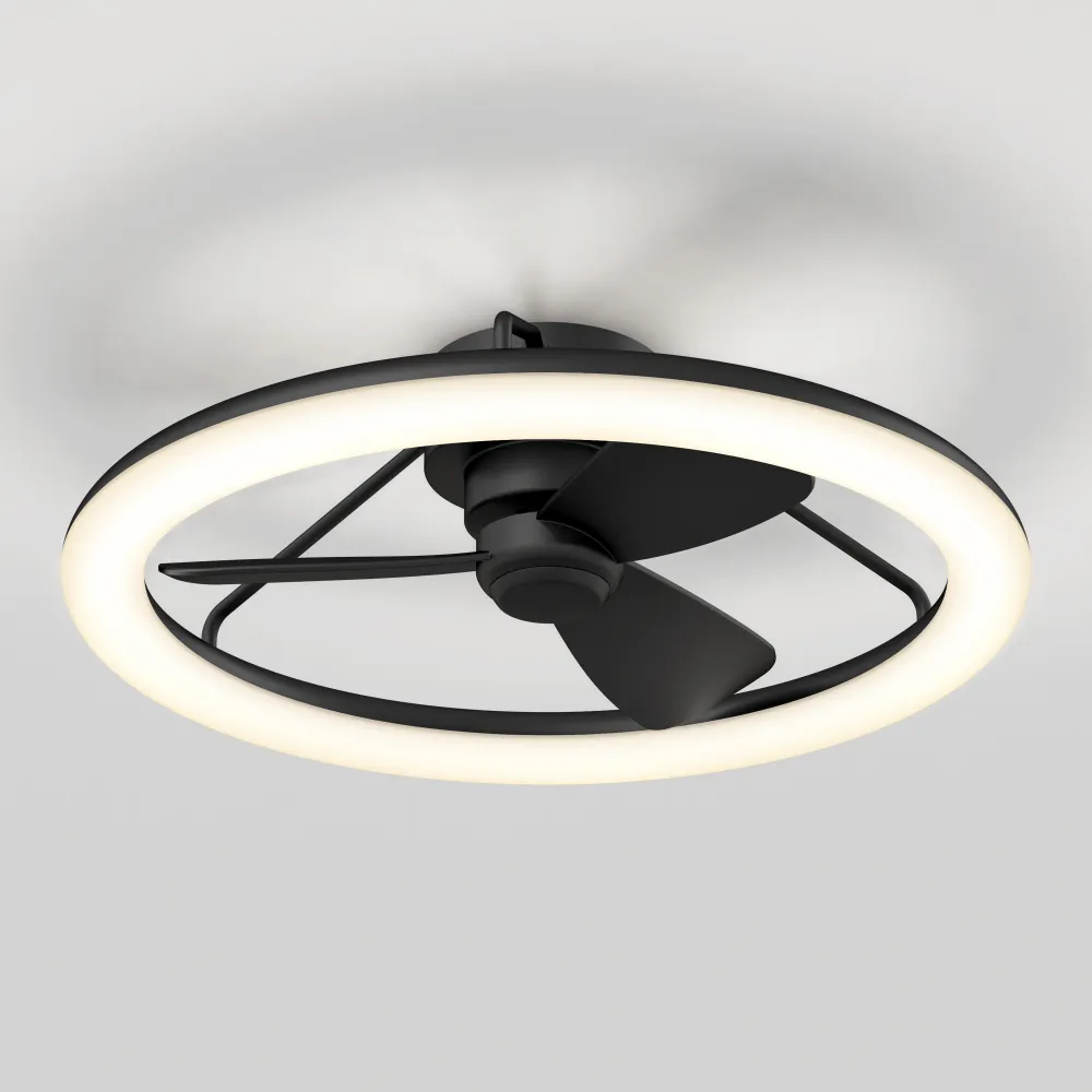 Darren ventilateur moderne 23 po. à DEL - avec télécommande