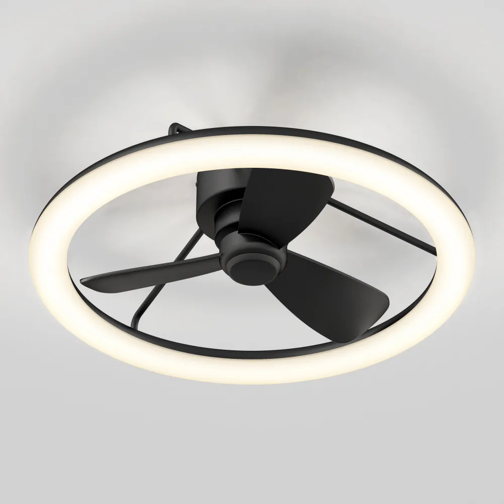 Darren ventilateur moderne 23 po. à DEL - avec télécommande