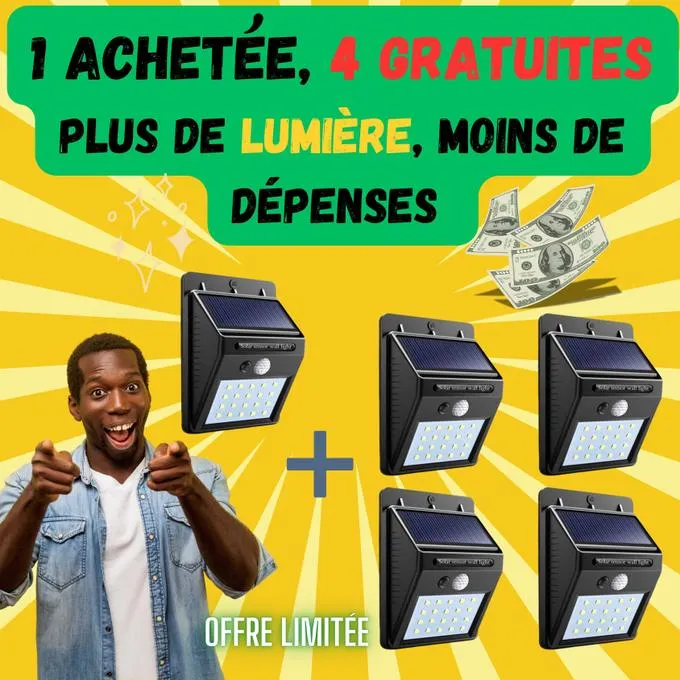 Lampe solaire 5 pcs Promotion juste Aujourd'hui DELIMCO