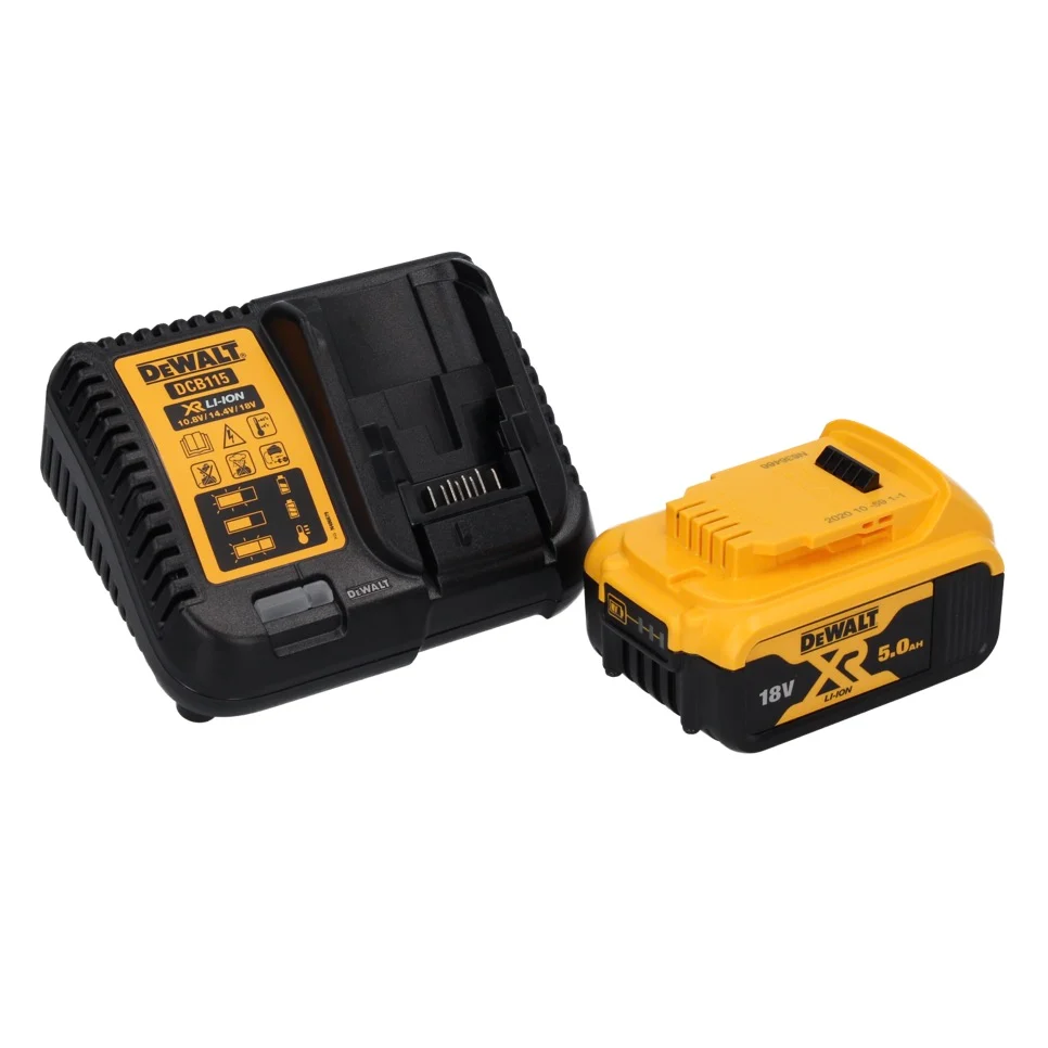 DeWalt DCD 796 P1 TX Perceuse visseuse à percussion sans fil, sans balai - 18 V 70 Nm + 1x Batterie 5 Ah + Chargeur + Coff...