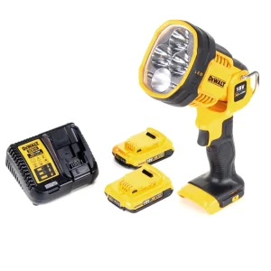 Lampe LED à batterie DeWalt DCL 043 18 V 1000 lm + 2x batteries 2,0 Ah + chargeur