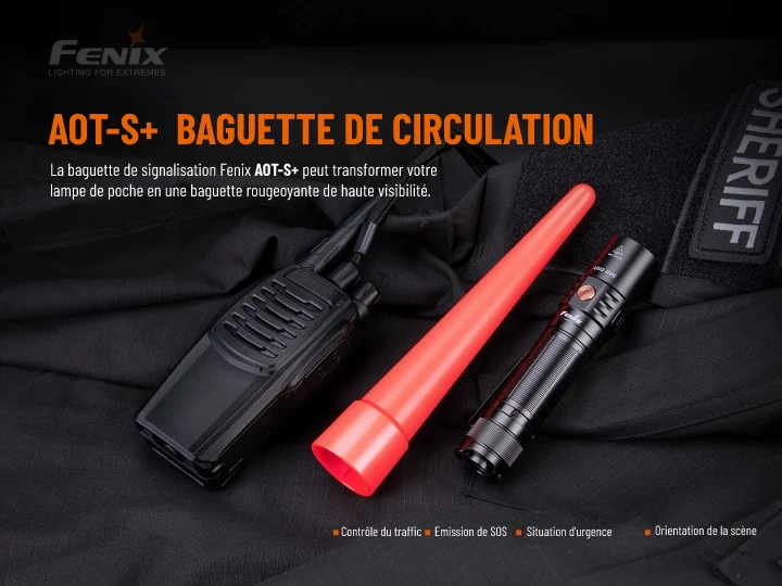 Diffuseur AOT-S+ - Cône de circulation rouge