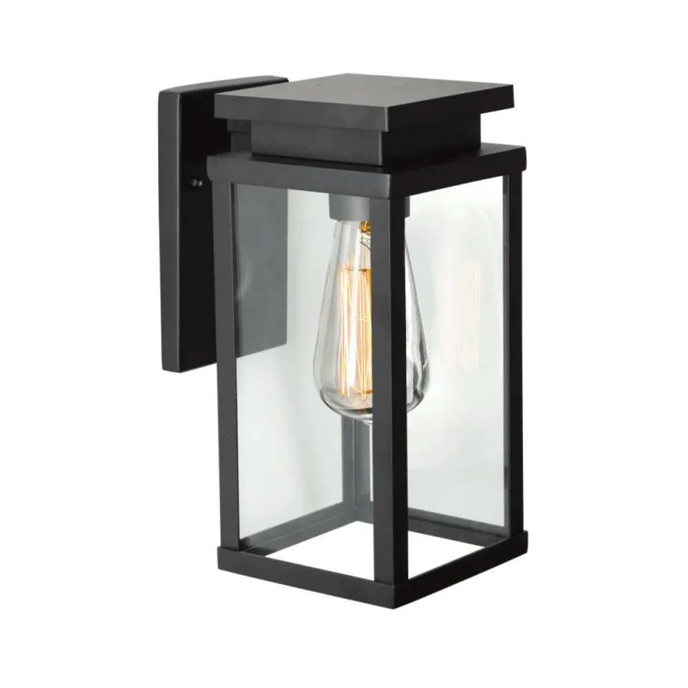 KS Lighting Eclairage extérieur Applique murale L noir 13x18x27 cm Doika BV