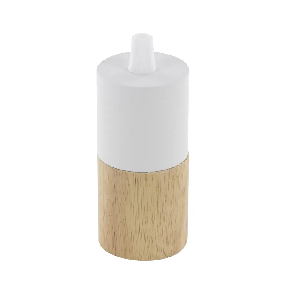 Douille bi-matière - Bois et Métal Blanc