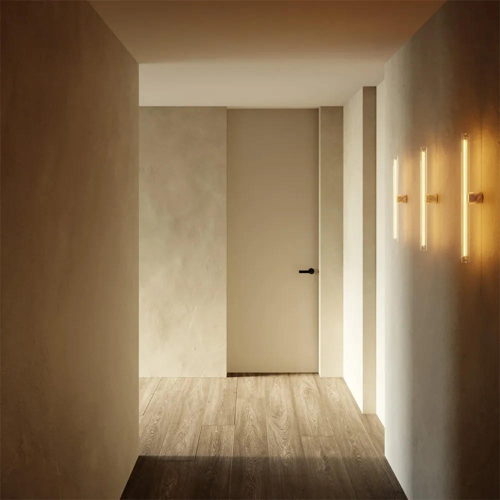 Douille esse14 murale ou plafond avec culot S14d - Étanche IP44 - Effet marbre blanc