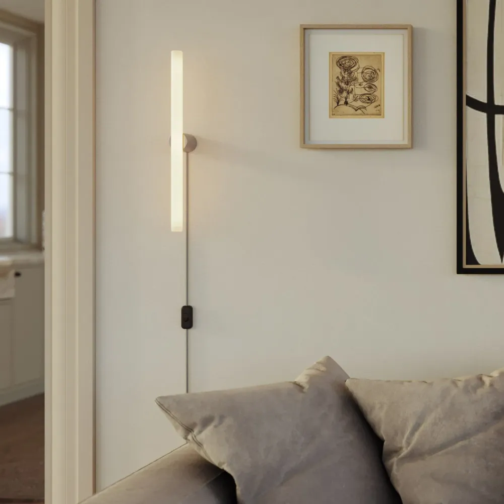 Douille S14d Spostaluce en métal pour mur ou plafond - Titane satiné