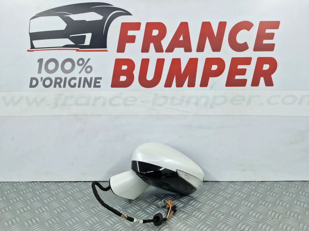 Rétroviseur gauche DS5 blanc nacré électrique rabattable + éclairage + caméra (à partir de 06/2011) — neuf d’origine complet