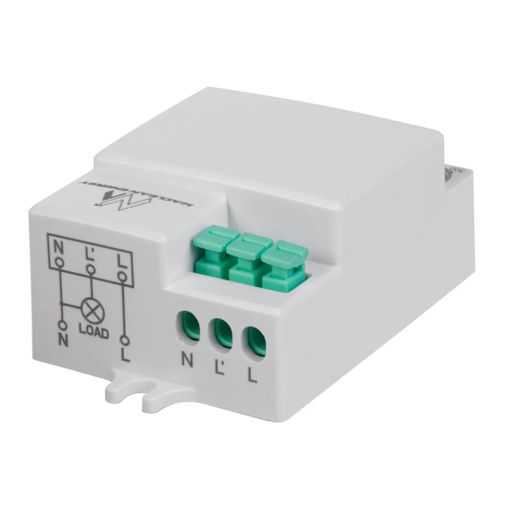 Détecteur de mouvement à micro-ondes Maclean, portée 8m, charge max. 1200W, IP20, 5.8 GHz, MCE316