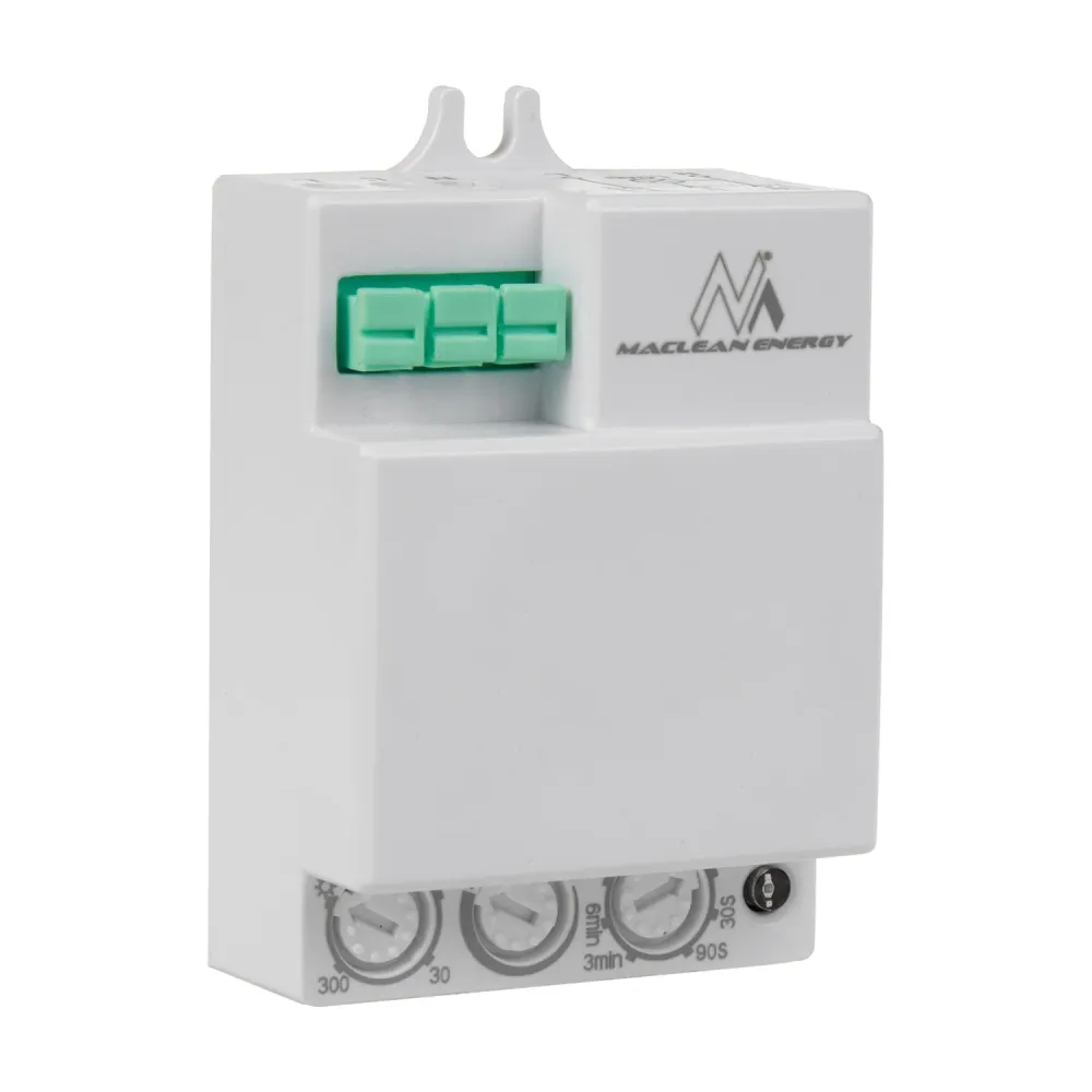 Détecteur de mouvement à micro-ondes Maclean, portée 8m, charge max. 1200W, IP20, 5.8 GHz, MCE316