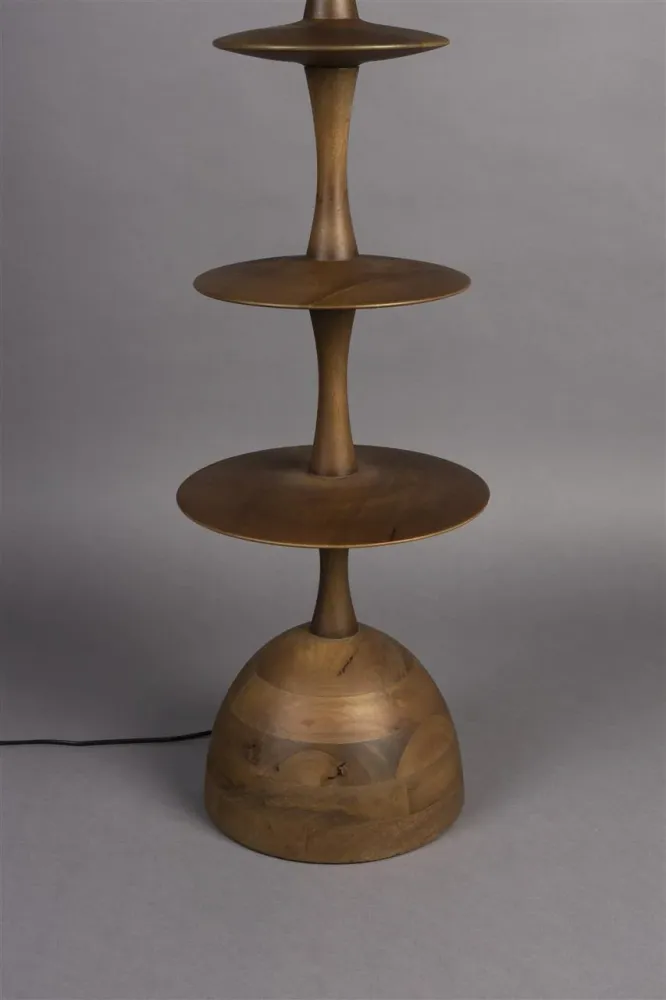Lampadaire Disques Cath en Manguier Massif - DutchBone