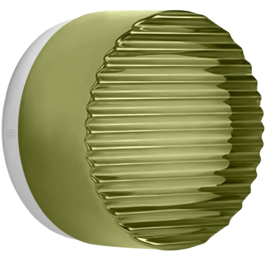 APPLIQUE MURALE RIPPLE SCONCE AMBRE AVEC BASE NOIRE DYKE & DEAN