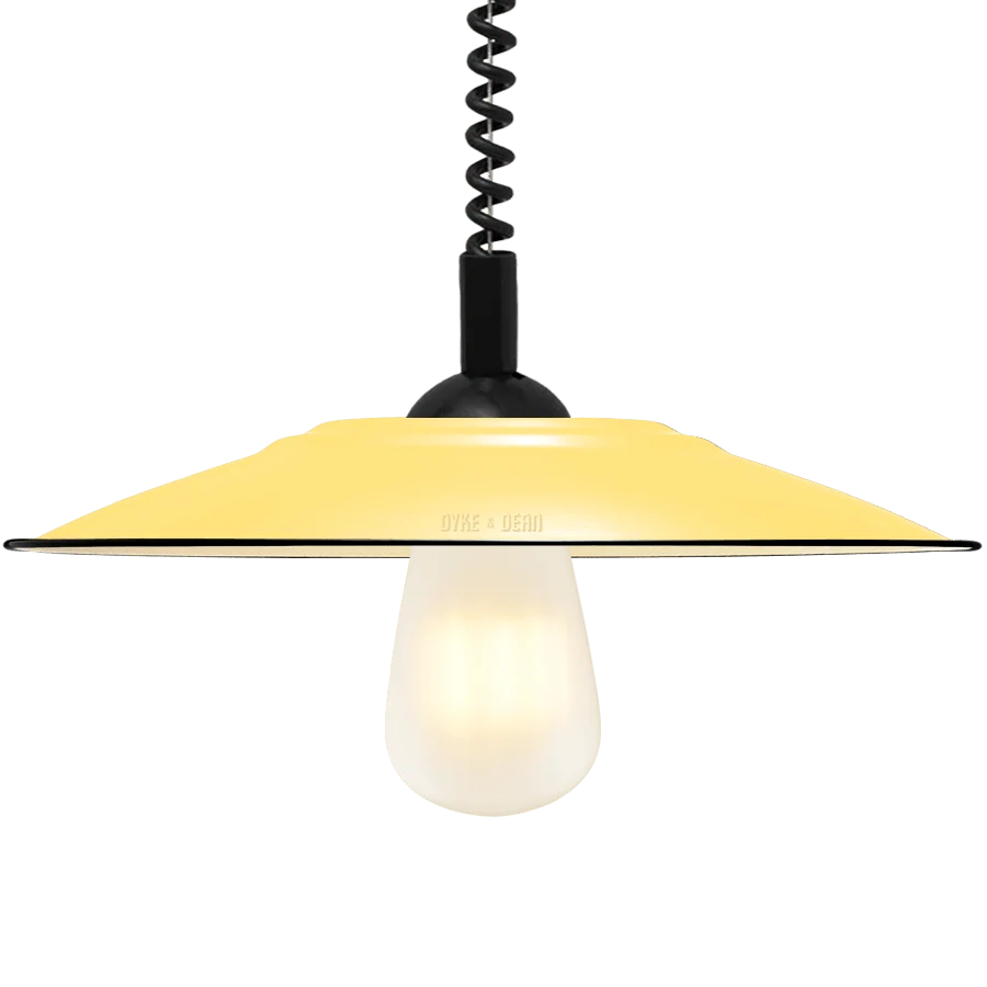 CORDON RÉTRACTABLE ÉMAIL PLAT CUSTARD LIGHT DYKE & DEAN