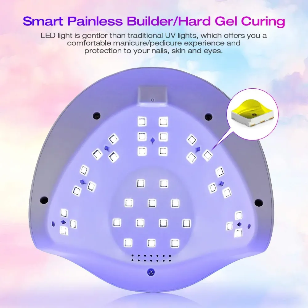 Kit lampe à ongles LED 54W Eco Market
