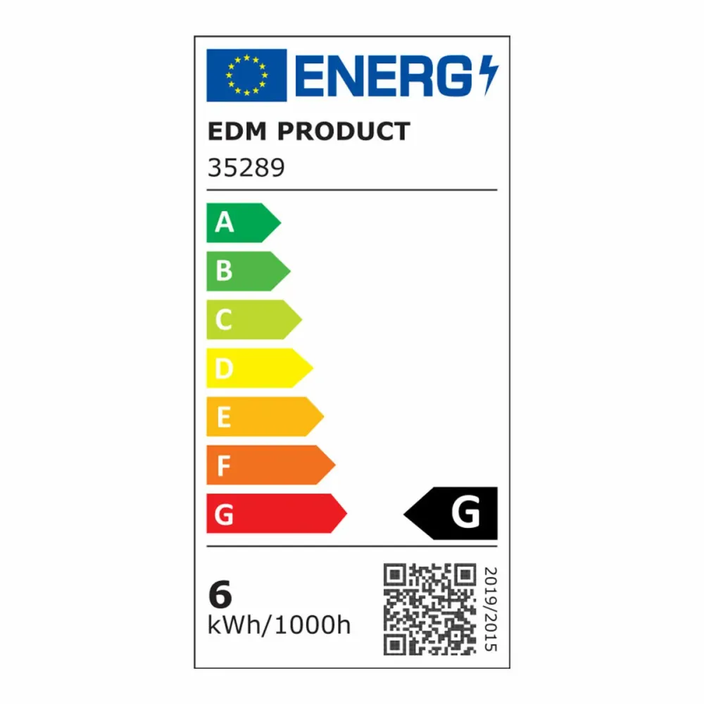 Lampe LED EDM Réglable G 6 W GU10 480 Lm Ø 5 x 5,5 cm (3200 K) EDM Product