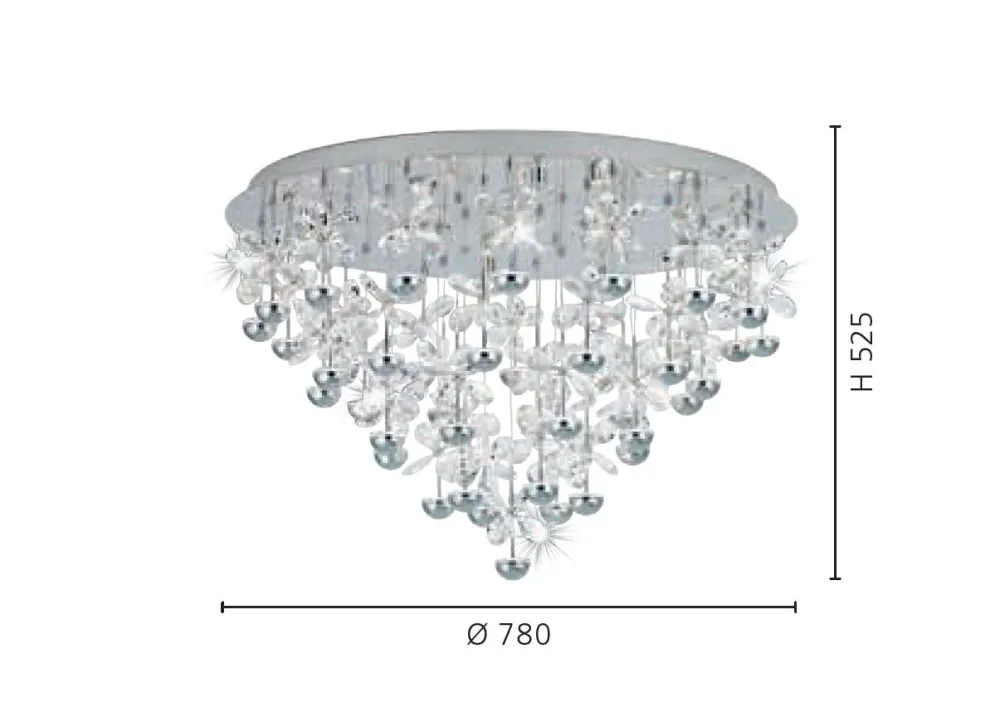 Eglo Pianopoli plafonnier moderne Ø780mm 39246