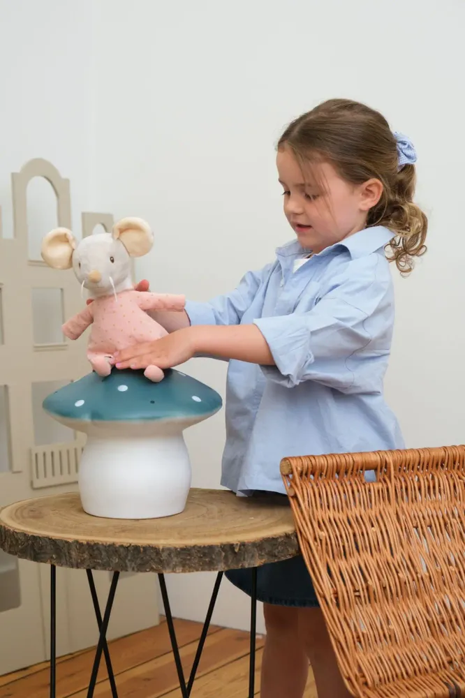 Lampe champignon moyenne, sarcelle naturel Egmont Toys