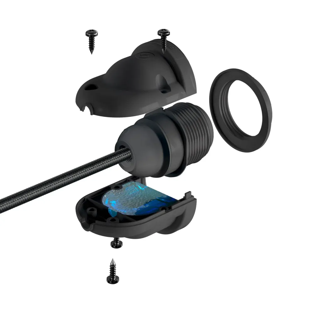 EIVA, la douille E26 adaptée aux environnements humides - Noir