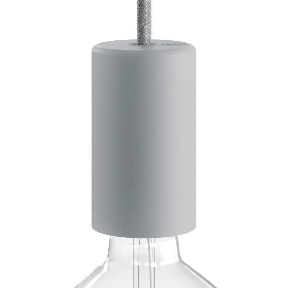 EIVA ELEGANT, kit douille pour extérieur E27 IP65 en silicone pour système Modulair - Gris glacier